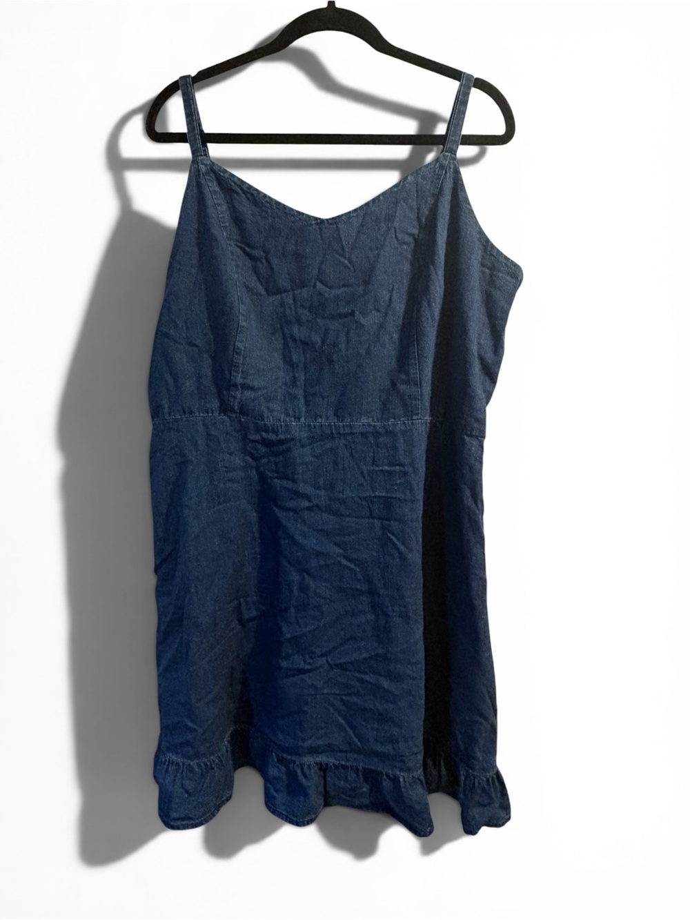 Old Navy Women’s XL Chambray Ruffle Hem Mini Dress